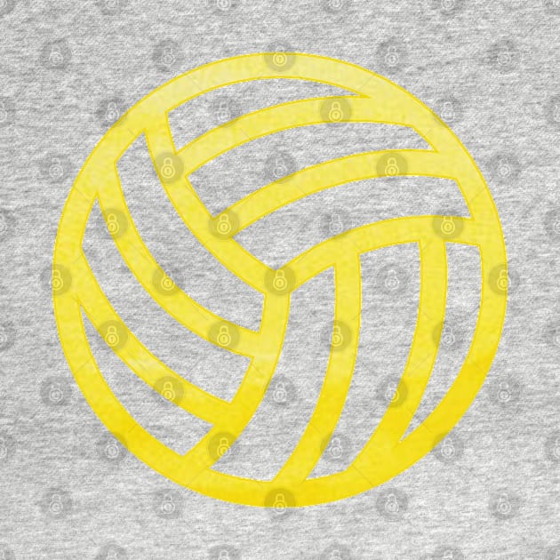 Volleyball Yellow by hcohen2000